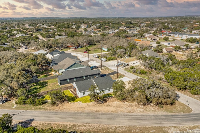 bird's eye view featuring a residential view