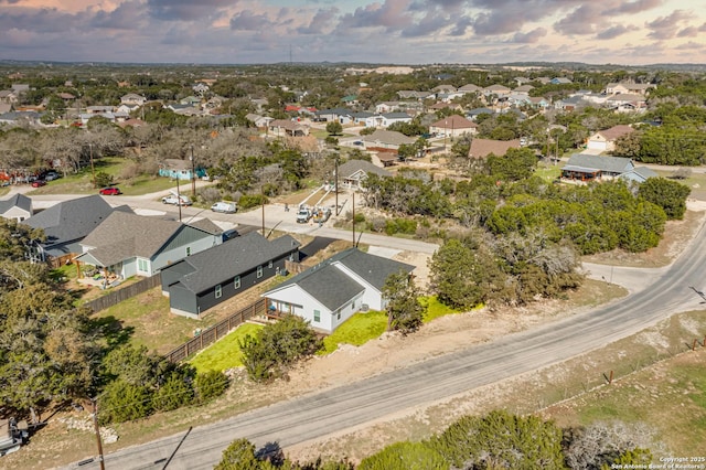 drone / aerial view featuring a residential view