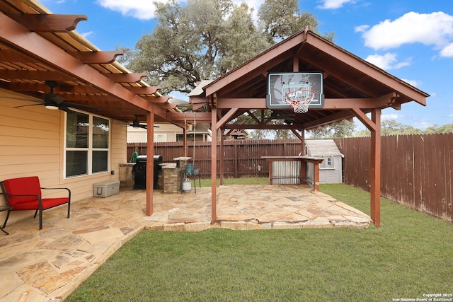 276 Cita Roost, San Antonio, TX 78253 - view of yard featuring a patio area and a fenced backyard