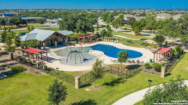 276 Cita Roost, San Antonio, TX 78253 - view of pool with a yard and fence