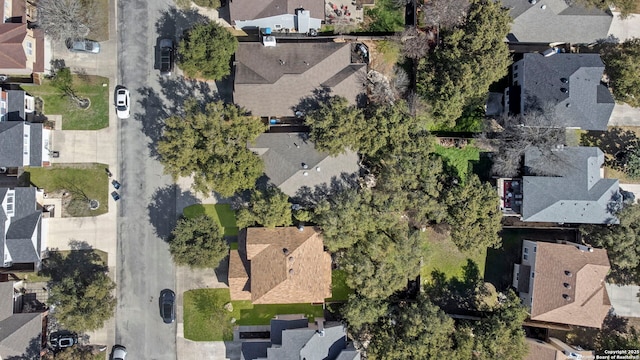 birds eye view of property featuring a residential view