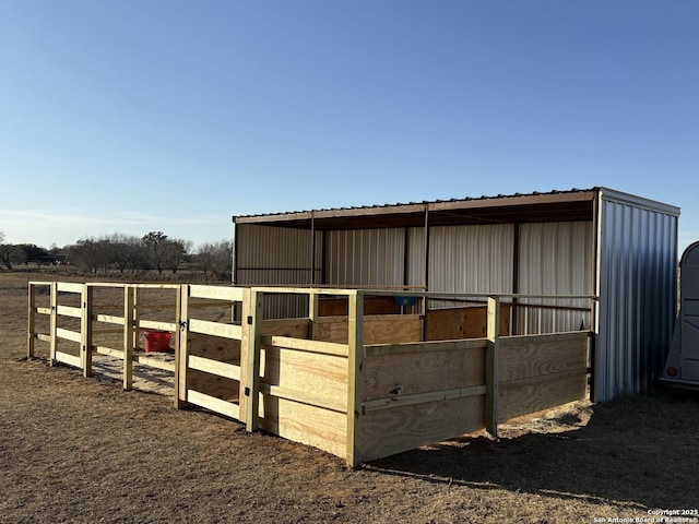 view of stable