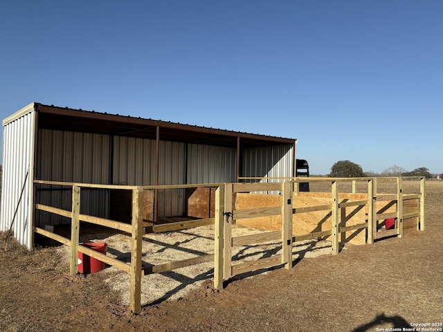 view of stable