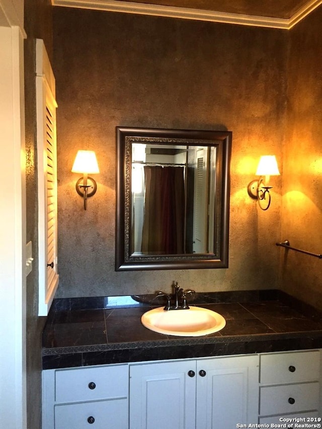 bathroom featuring vanity