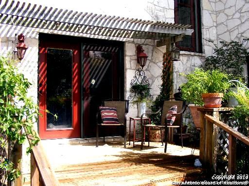 exterior space with a pergola