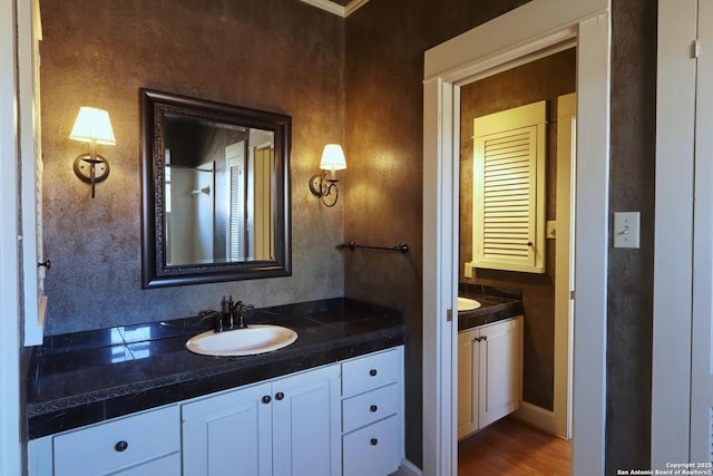 bathroom featuring vanity