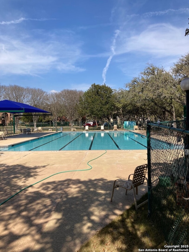 view of pool