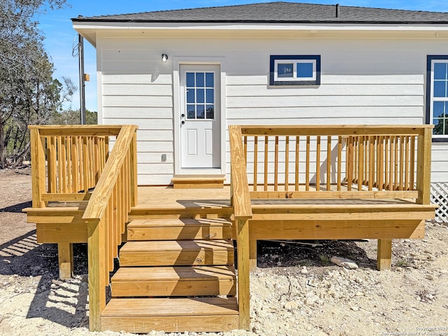 660 Skyline Dr, Bandera, TX 78003 - view of wooden terrace