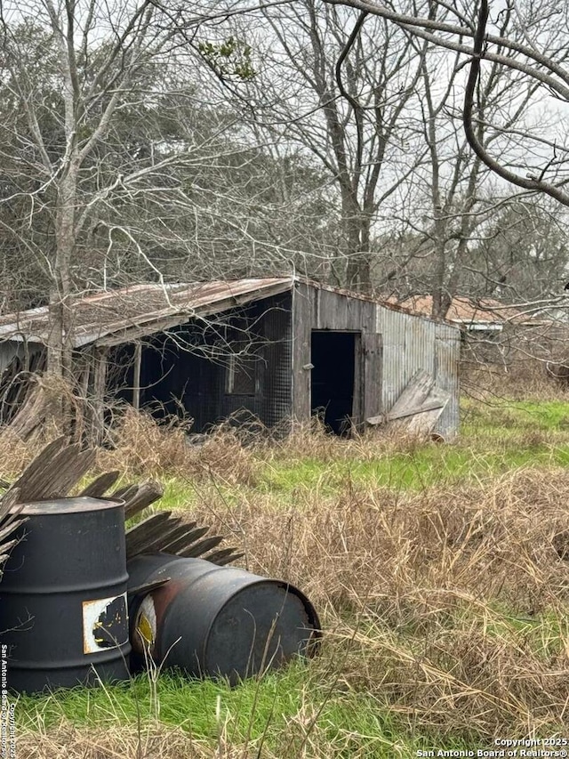 view of outbuilding with an outdoor structure