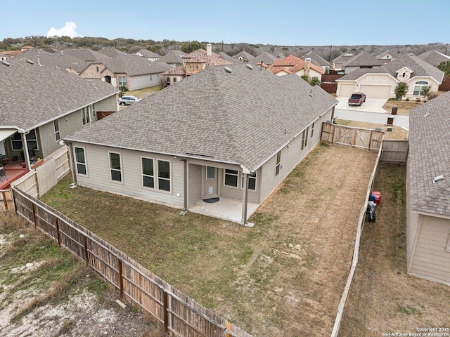 birds eye view of property featuring a residential view