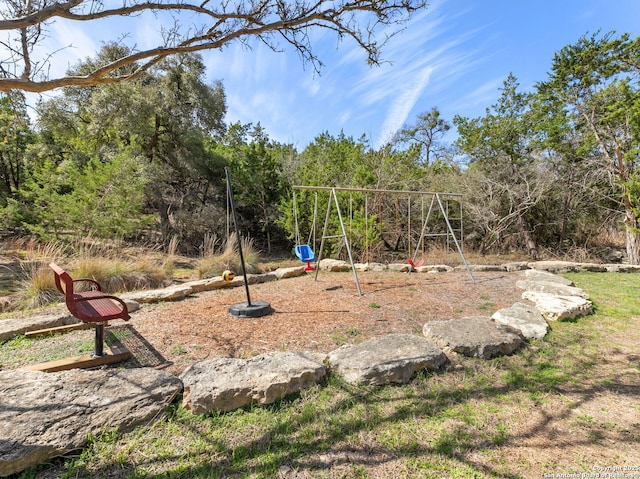 view of yard with playground community