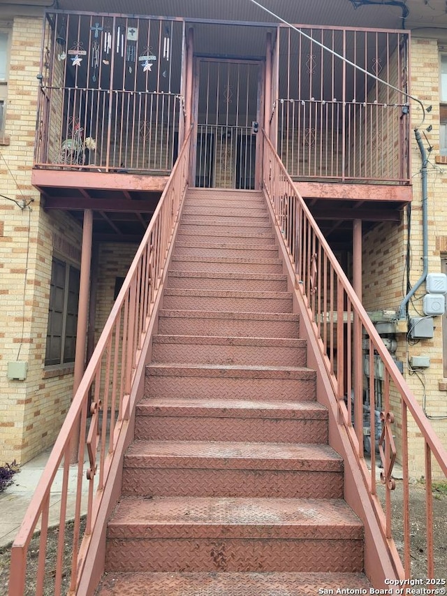 view of staircase