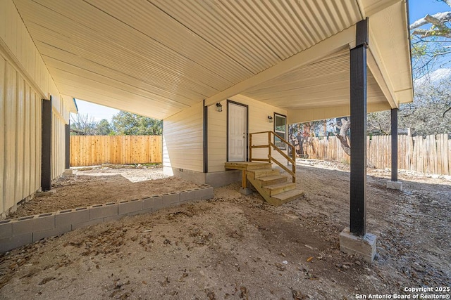 view of patio / terrace with a fenced backyard