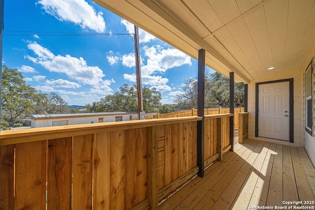 view of wooden terrace