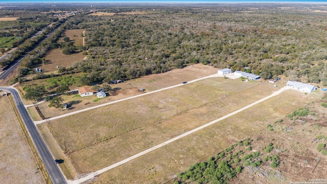 bird's eye view featuring a rural view