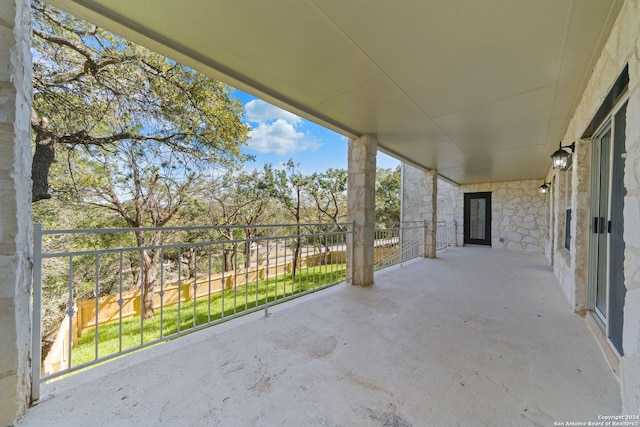 11217 Cave Crk, Helotes, TX 78023 - view of patio / terrace featuring a balcony