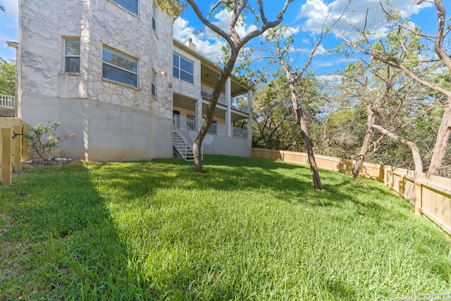 11217 Cave Crk, Helotes, TX 78023 - view of yard featuring a fenced backyard