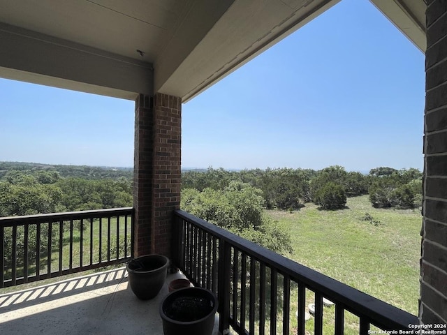 view of balcony