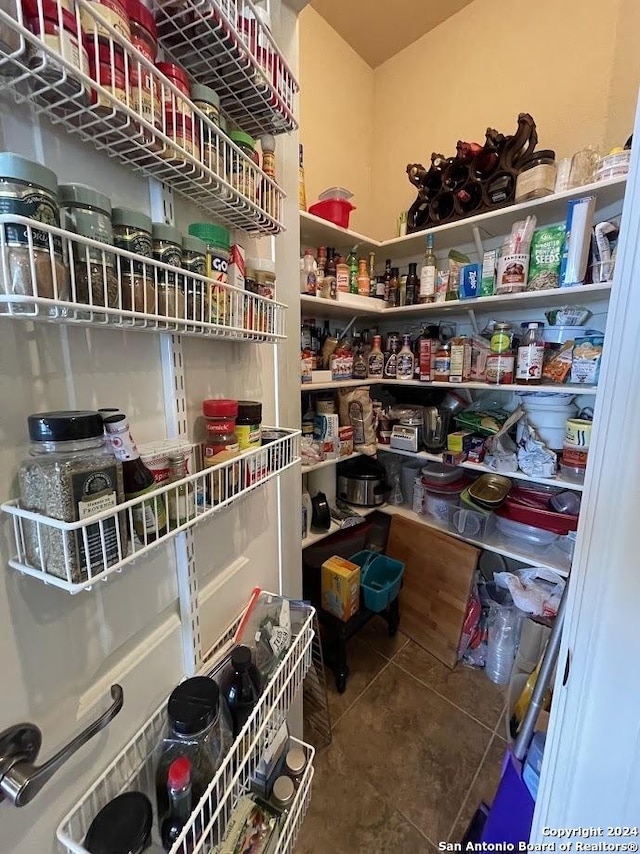 view of pantry