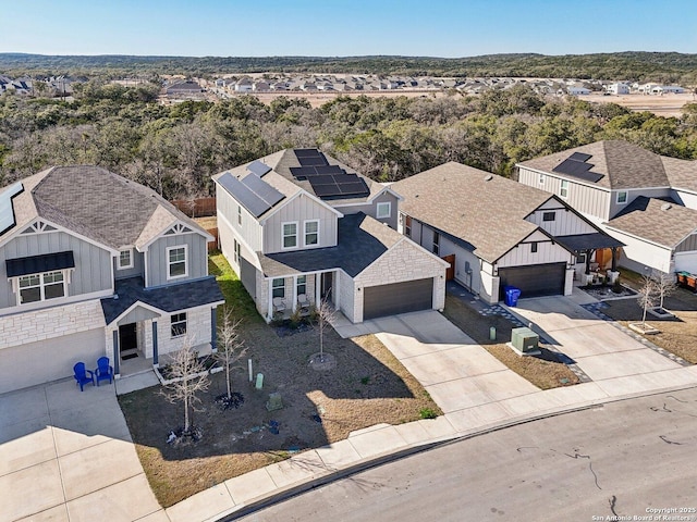 drone / aerial view featuring a residential view