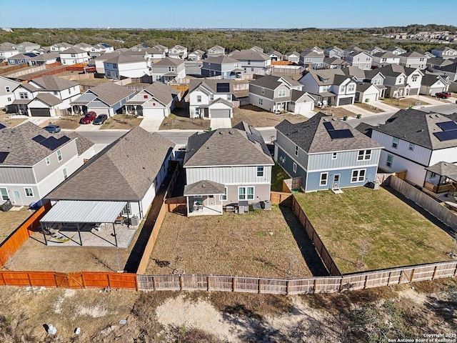 birds eye view of property featuring a residential view