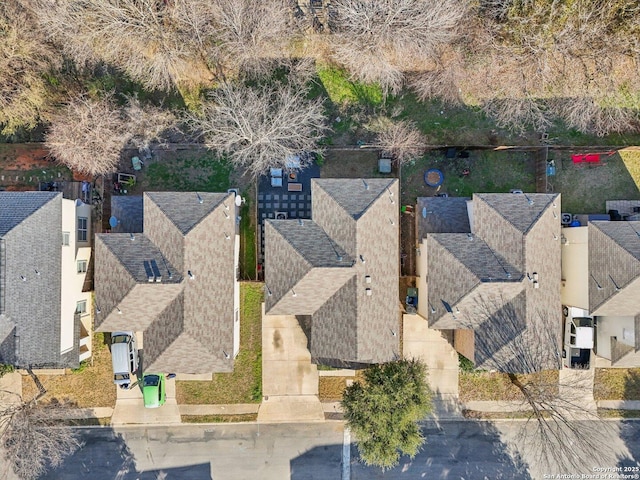 drone / aerial view featuring a residential view