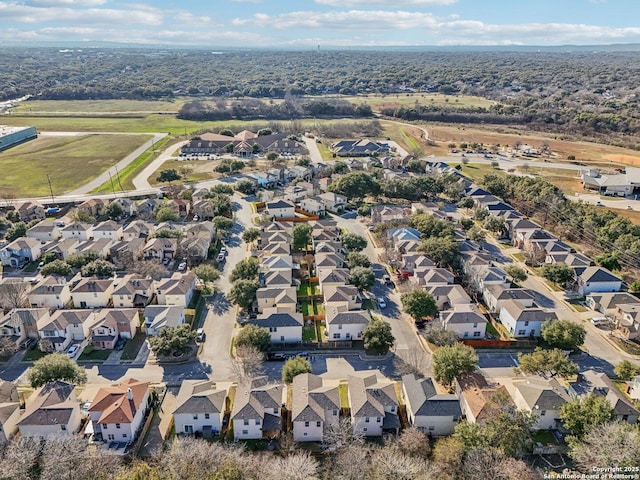 bird's eye view featuring a residential view