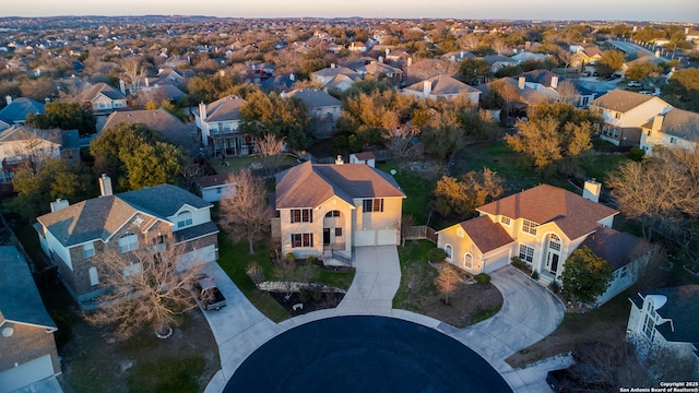 birds eye view of property featuring a residential view