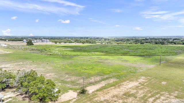 drone / aerial view with a rural view