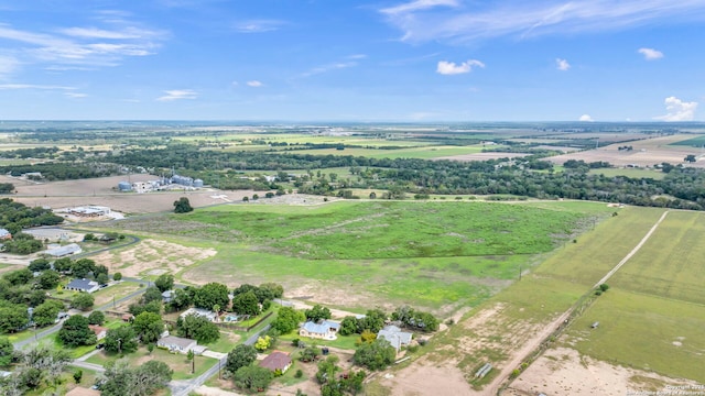 aerial view featuring a rural view