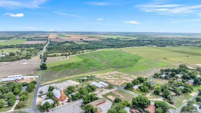 drone / aerial view featuring a rural view