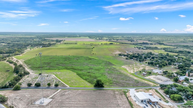 aerial view with a rural view