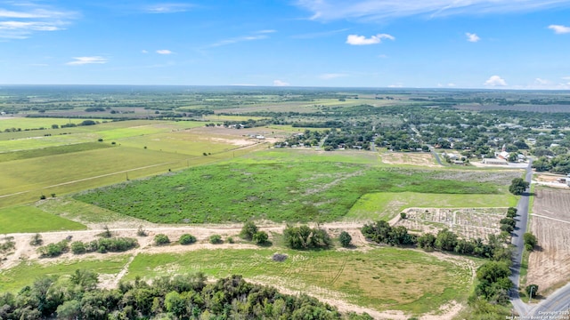 aerial view featuring a rural view