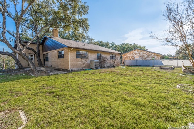 exterior space with fence and cooling unit