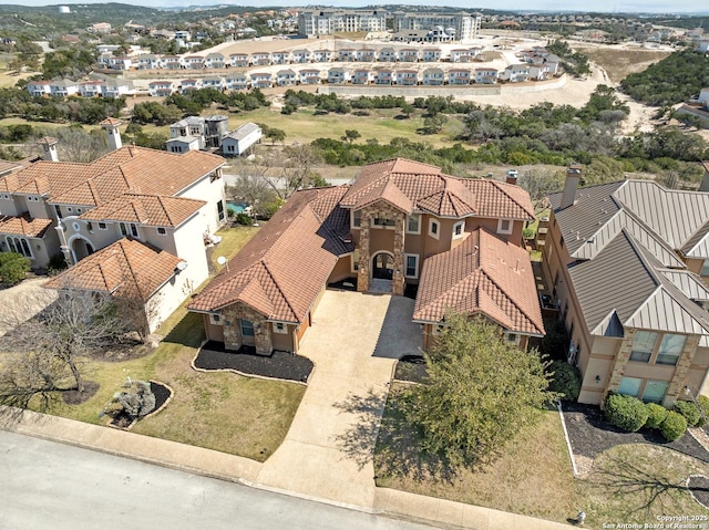 bird's eye view featuring a residential view