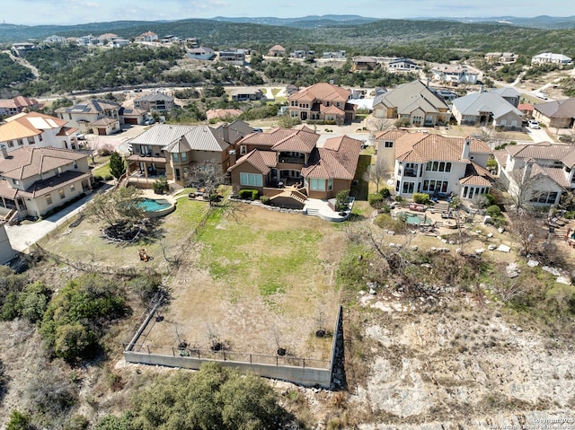 bird's eye view featuring a residential view