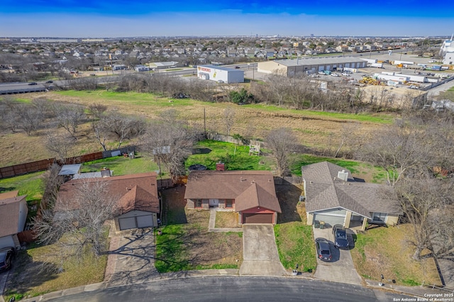 birds eye view of property featuring a residential view