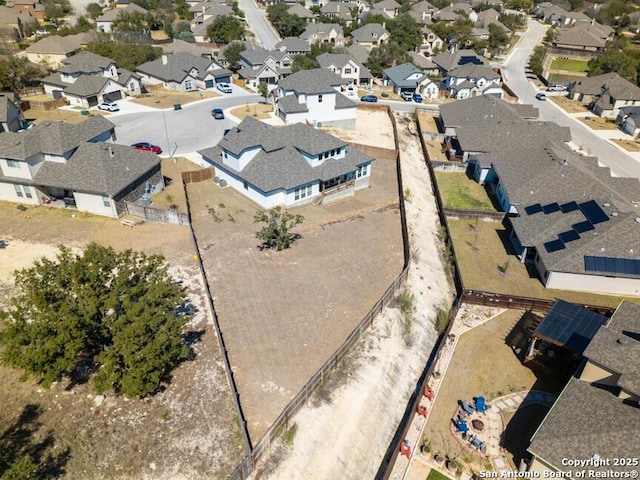 aerial view featuring a residential view