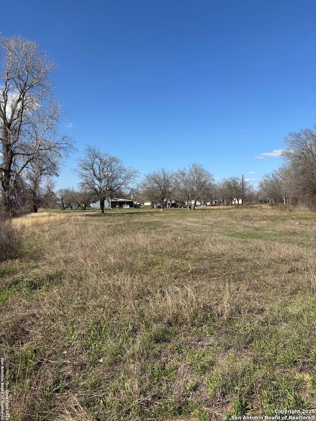 view of yard with a rural view