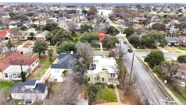 aerial view featuring a residential view