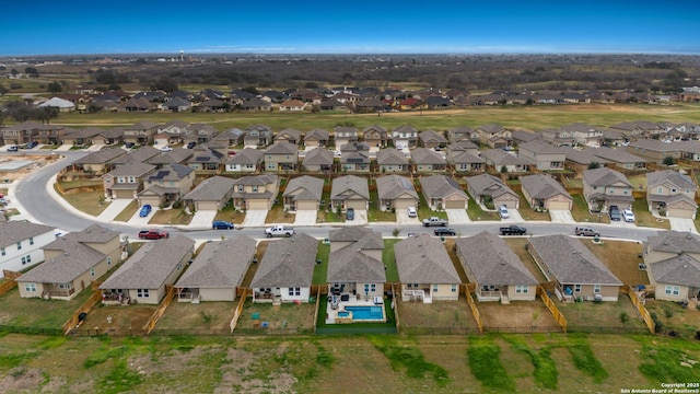 birds eye view of property featuring a residential view