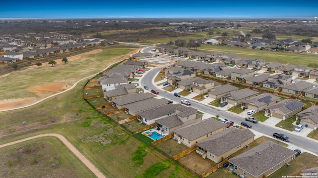 bird's eye view featuring a residential view