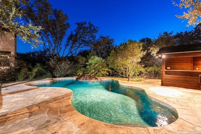 pool featuring a patio area