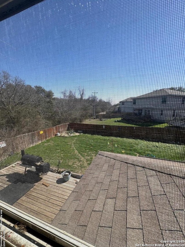 view of patio with fence