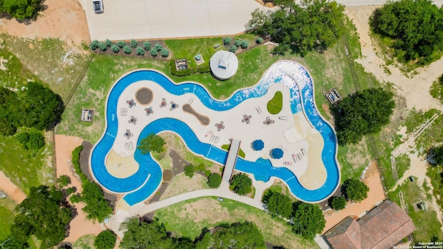 1207 Acquedotto, New Braunfels, TX 78132 - aerial overview of property's location featuring a pool