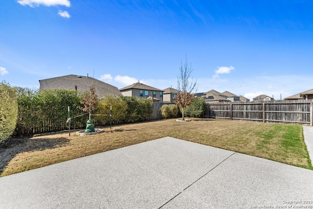 view of patio featuring a fenced backyard