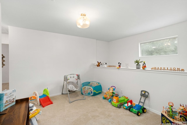 playroom with carpet flooring