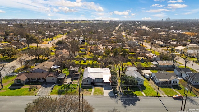 drone / aerial view with a residential view