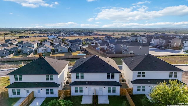 bird's eye view with a residential view