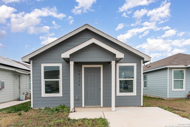 view of front of home